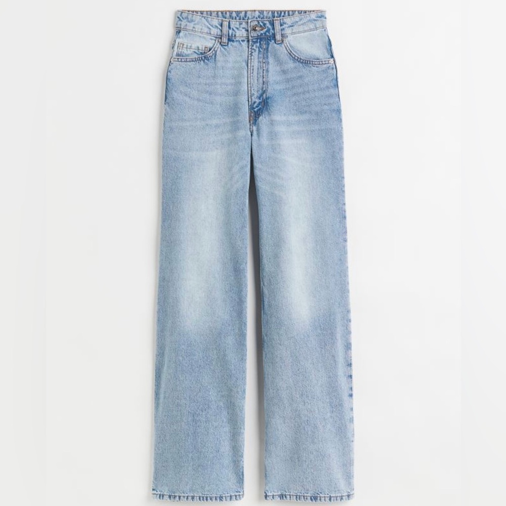 H&M Wide High Rise Jeans